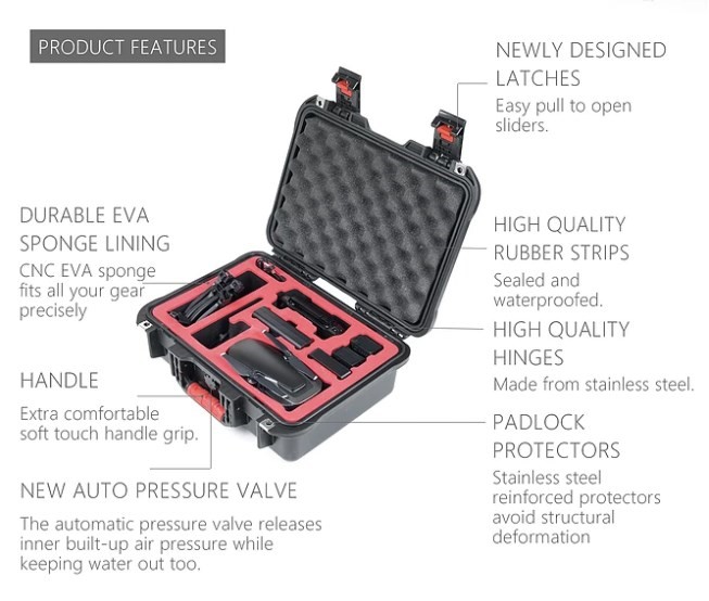 DJI PGYTECH Mavic Air – Safety Carrying Case for Mavic Air Australia (Product Features) at D1 Store